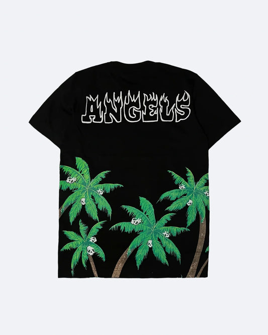 Palm Angels - Palms & Skulls Vintage T-Shirt - Black