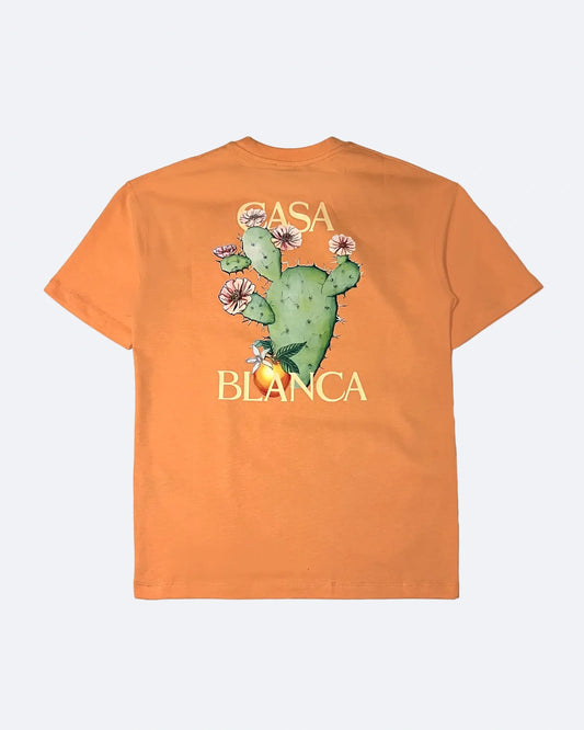 Casablanca - Cactus et Orange T-Shirt - Orange