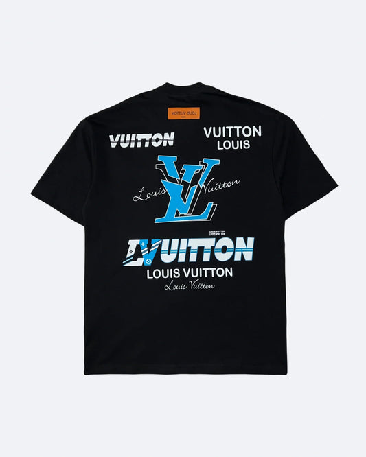 Louis Vuitton - Multi Logo Graphic T-Shirt - Black