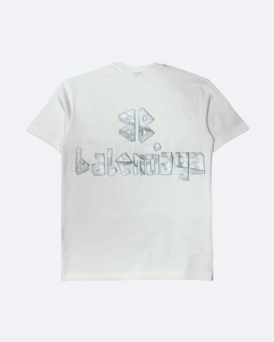 Balenciaga - Silver Tape T-Shirt - White