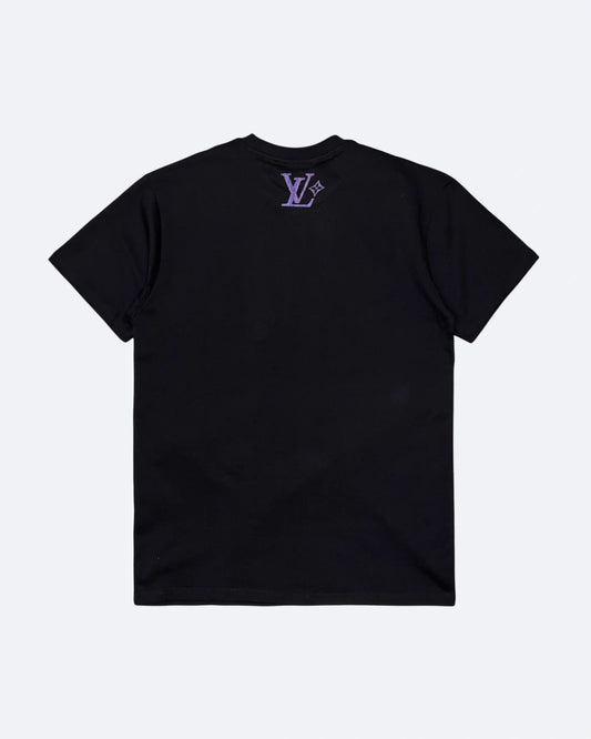 Louis Vuitton - Lovers Stripes Logo T-Shirt - Black