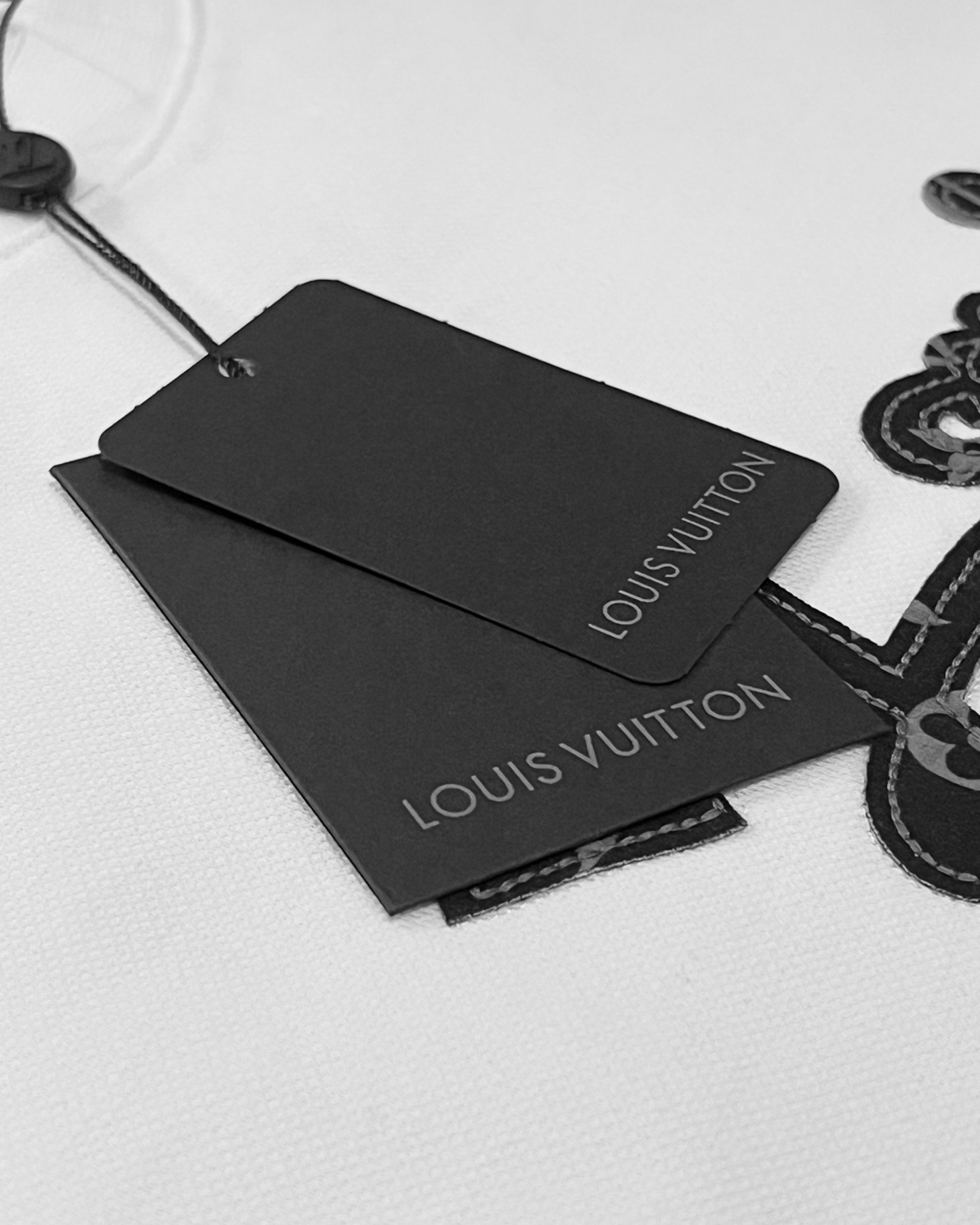 LVTN - Script Pattern T-Shirt - White