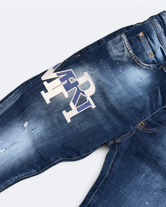 Amiri - Logotype Jeans - Blue