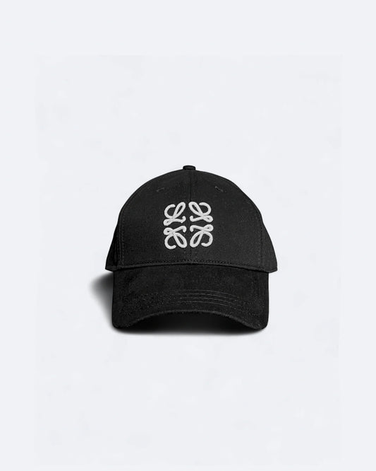 Loewe - White Logo Embroidery Cap - Black