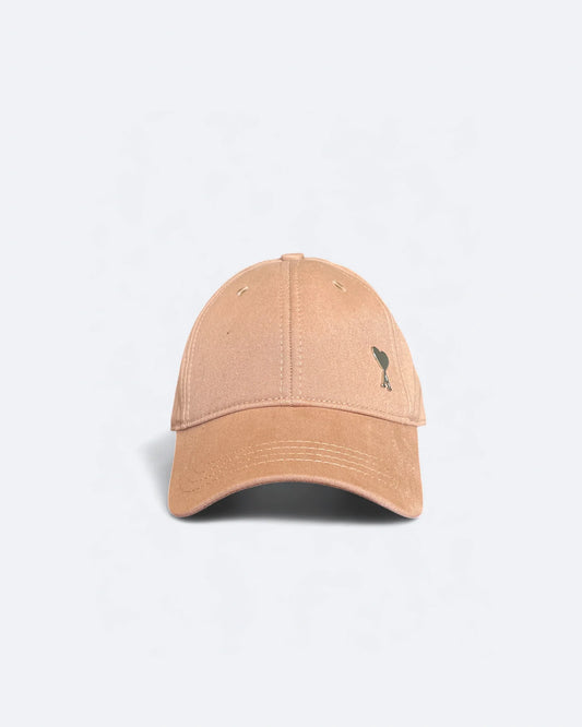 AMI - Silver Logo Pin Cap - Beige