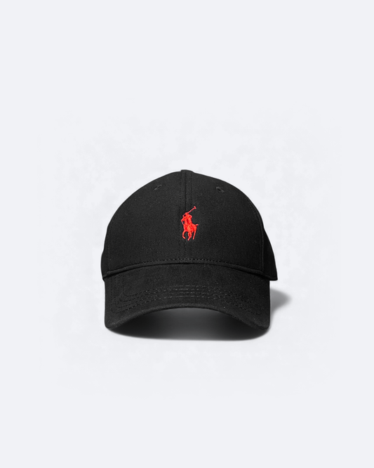 Ralph Lauren - Red Logo Cap - Black