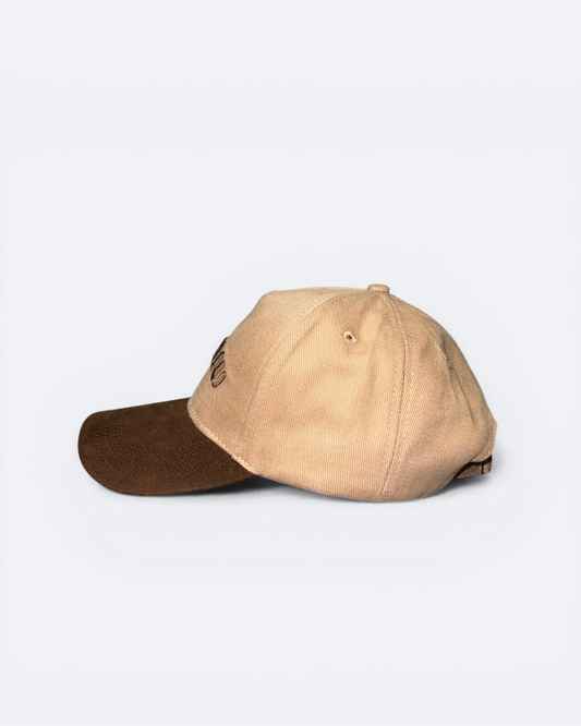 Miu Miu - Horizontal Logo Embroidery Cap - Beige/Brown