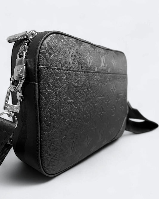 Louis Vuitton - LV Embossed Leather Duo Bags - Black