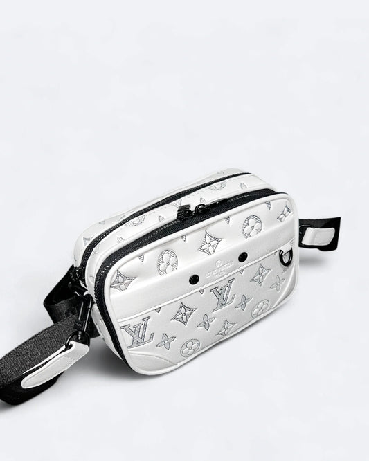 LVTN - Alpha Crossbody Bag - White/Dark Blue