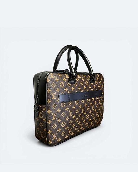 LVTN - Pattern Business Bag - Brown