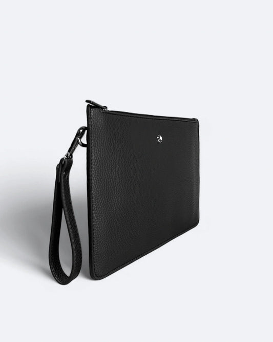 Montblanc - Logo Leather Clutch - Black