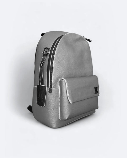 Louis Vuitton - Leather Takeoff Backpack - Gray