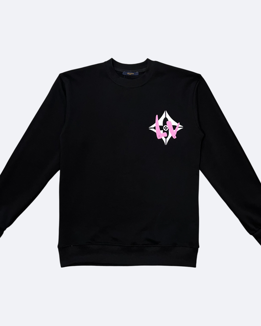 LVTN - Star Logotype Sweatshirt - Black