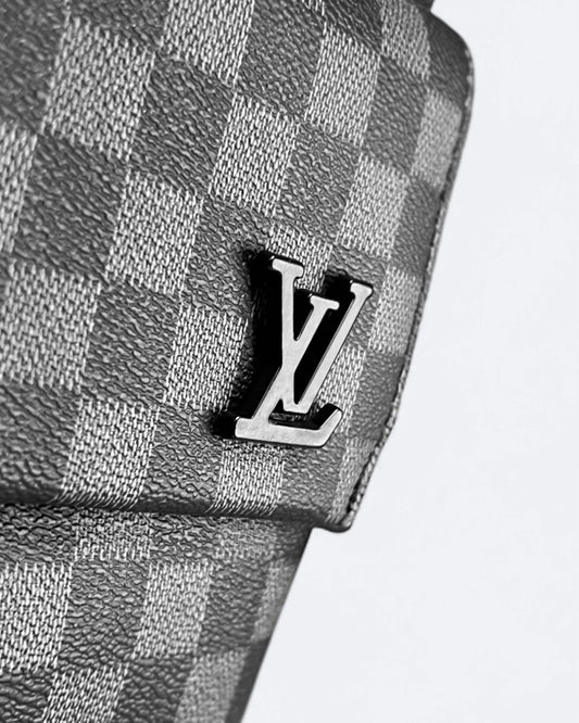 Louis Vuitton - Damier Pattern Takeoff Backpack - Black