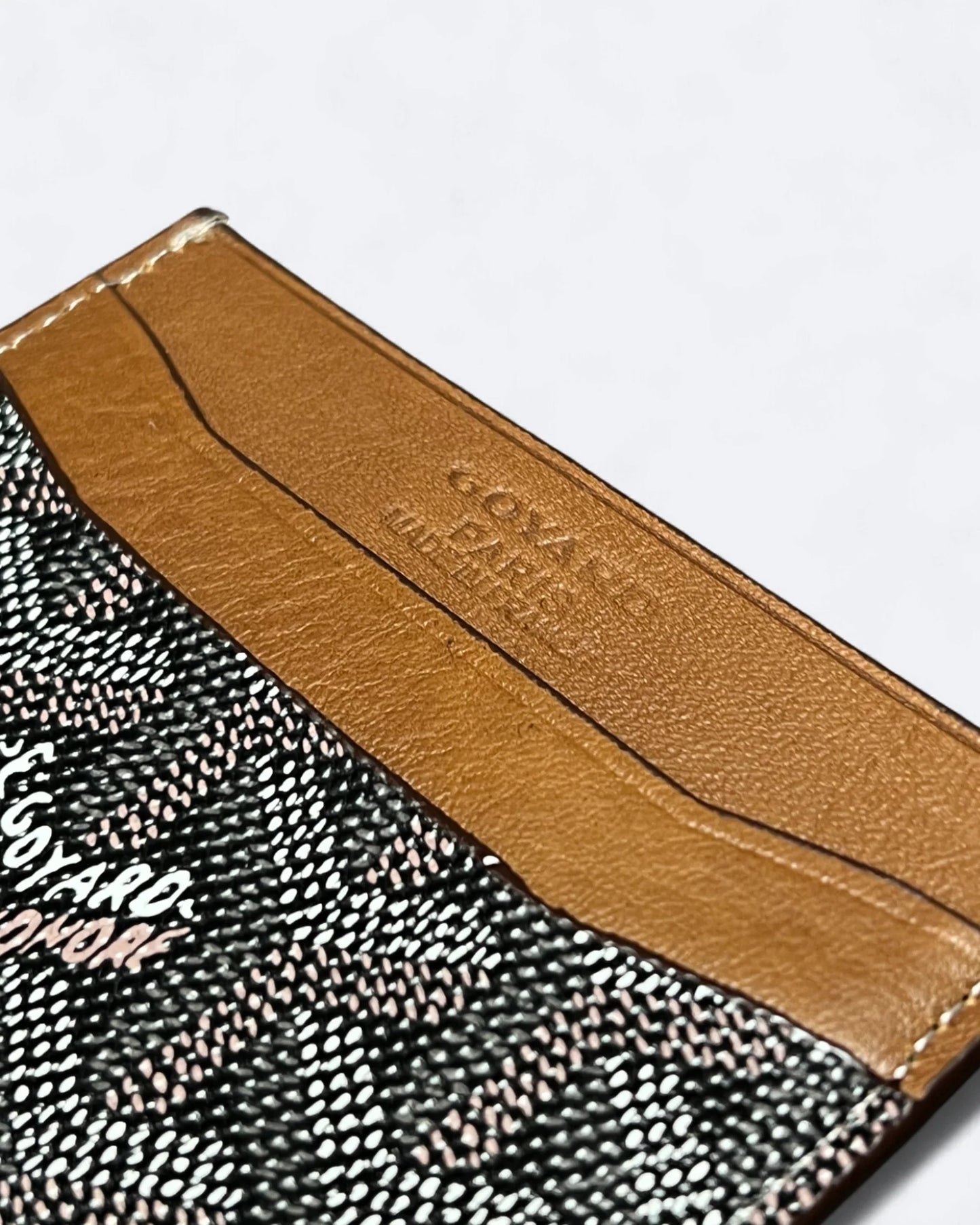 Goyard Pattern Cardholder - Leather Brown