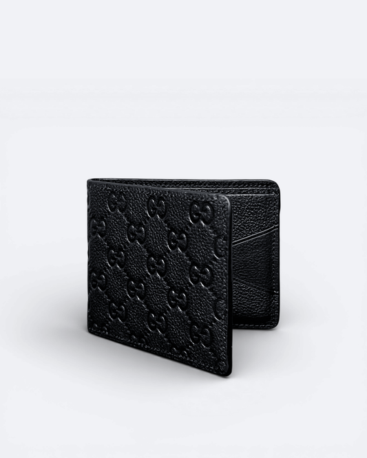 GC - GG Embossed Wallet - Black