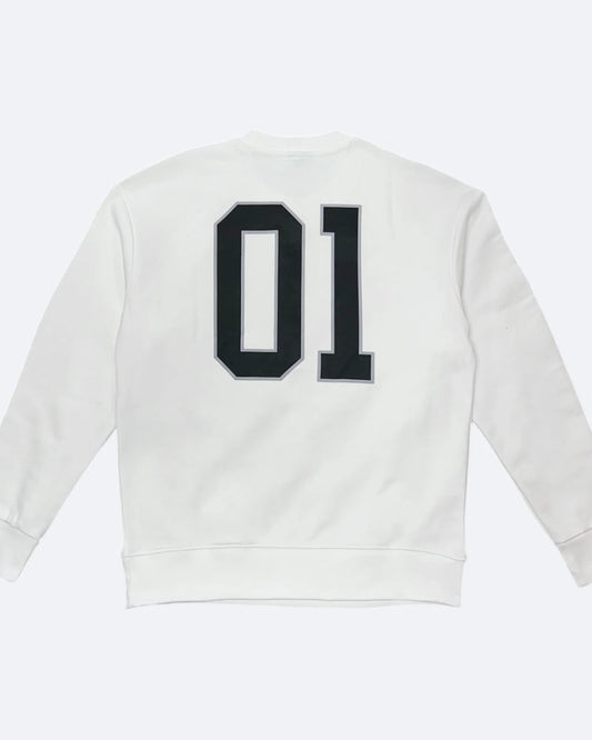 Balenciaga - 01 College Logo Sweatshirt - White
