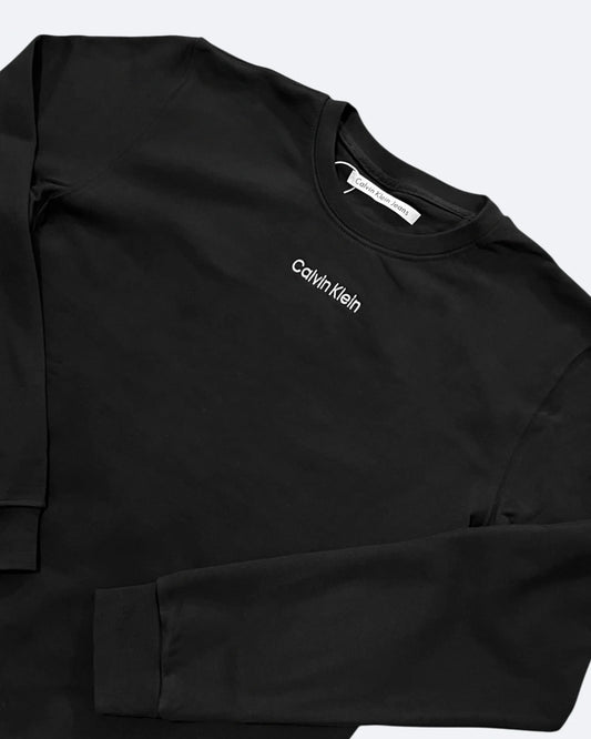 Calvin Klein - Logo Embroidery Sweatshirt - Black