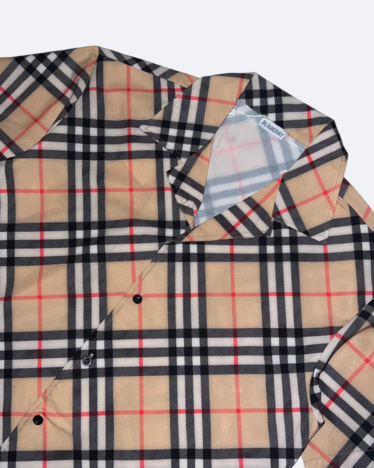 Burberry - Check Print Pattern Summer Set - Beige