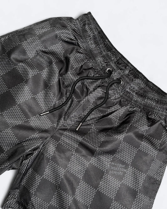 Louis Vuitton - Marque Damier Swim Shorts - Black