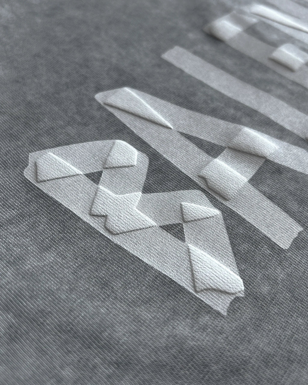 Balenciaga - White Tape T-Shirt - Gray