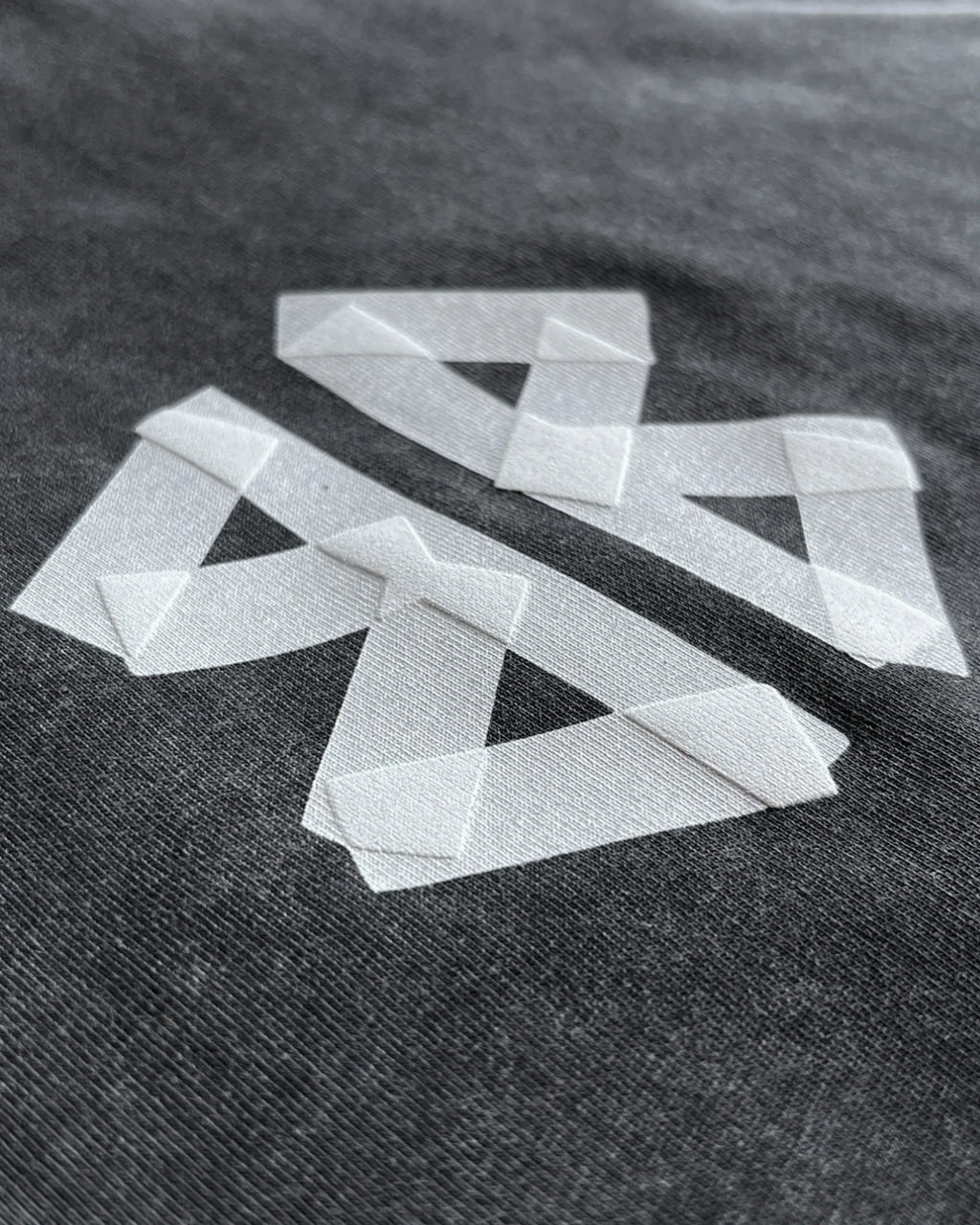 Balenciaga - White Tape T-Shirt - Dark Gray