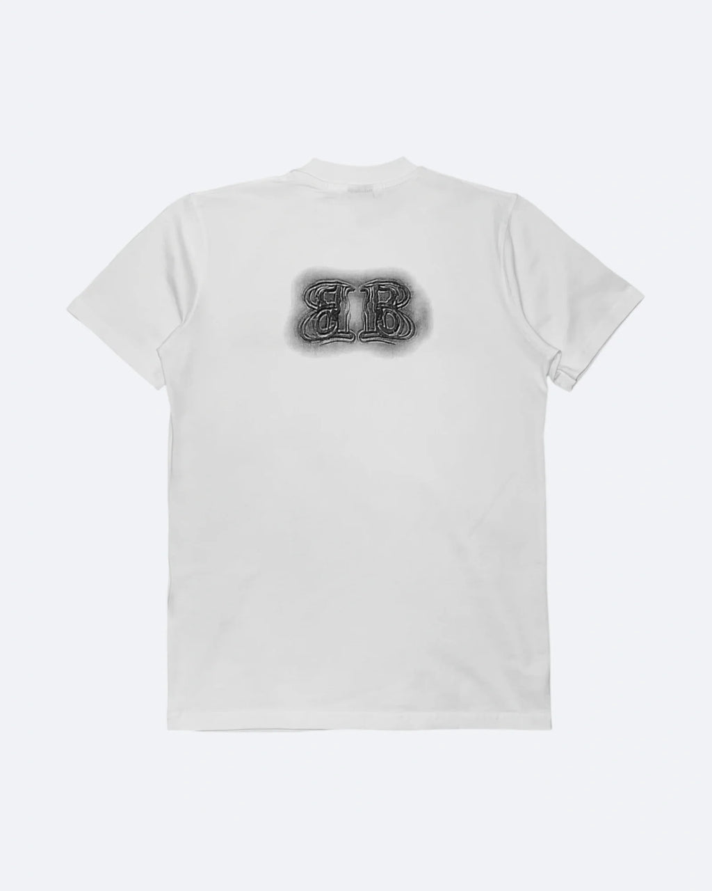 Balenciaga - Sprayed Logo Embroidery T-Shirt - White