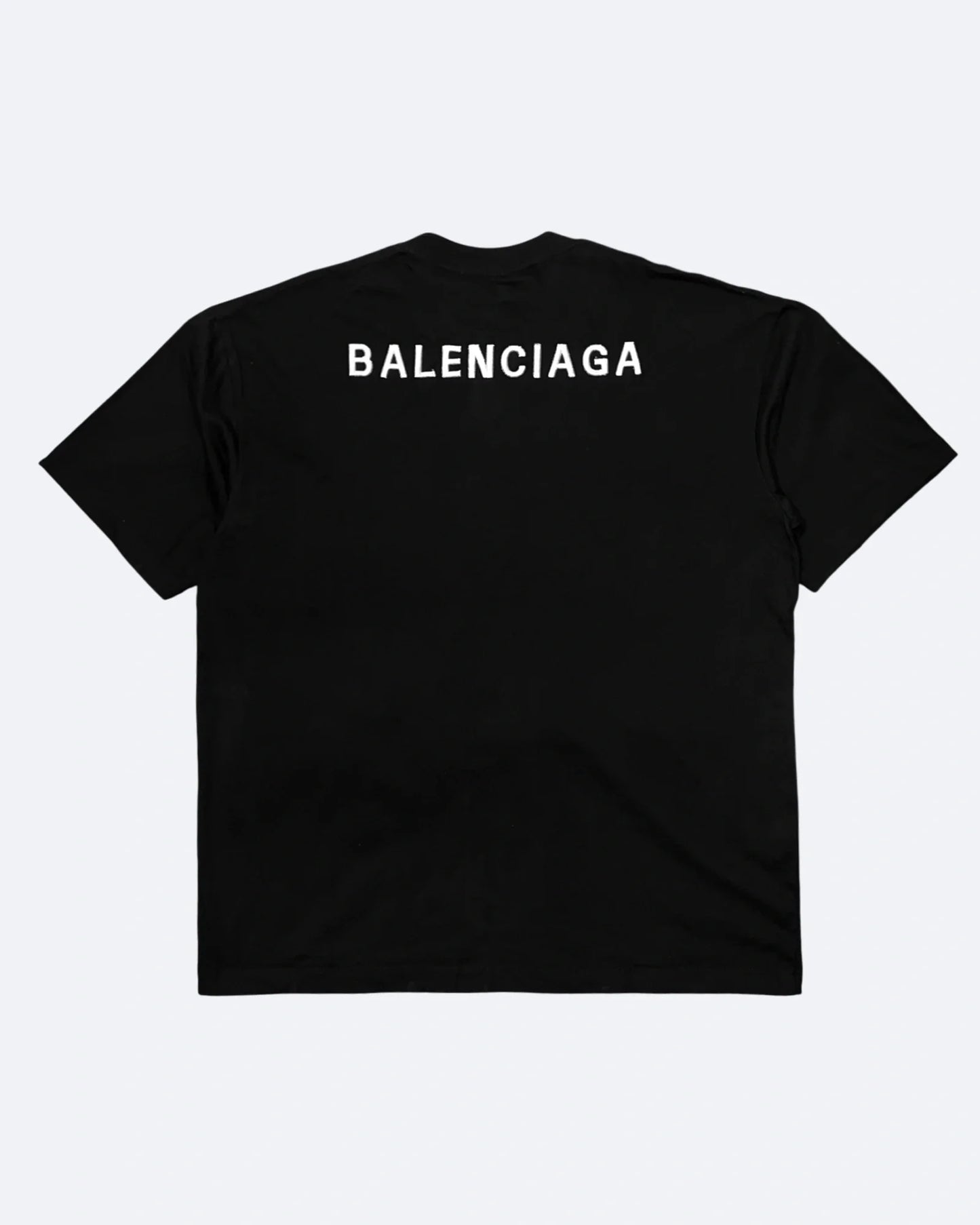 Balenciaga - Logo Embroidery T-Shirt - Black