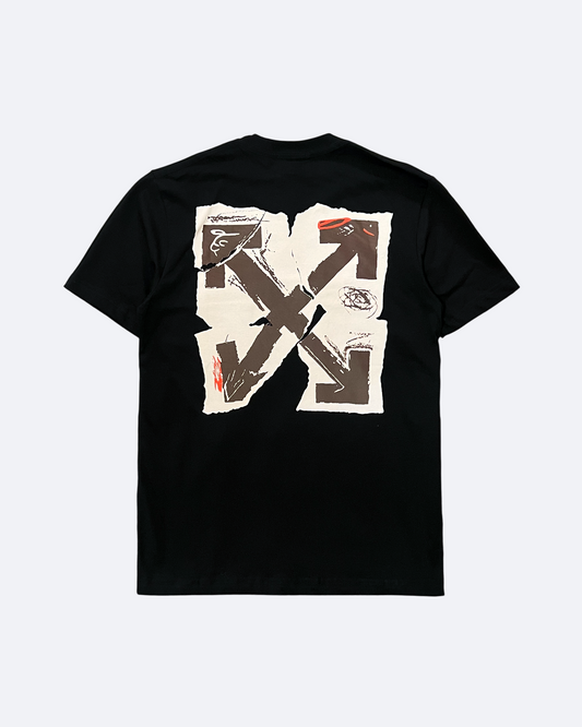 Off-White - Paper Arrow Graphic T-Shirt - Black