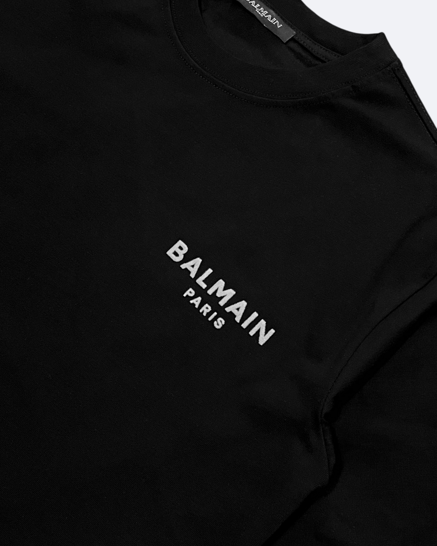 Balmain - Furry Logo T-Shirt - Black