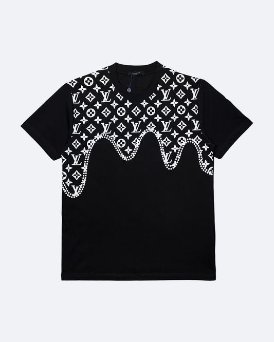 LVTN - Drip Pattern T-Shirt - Black