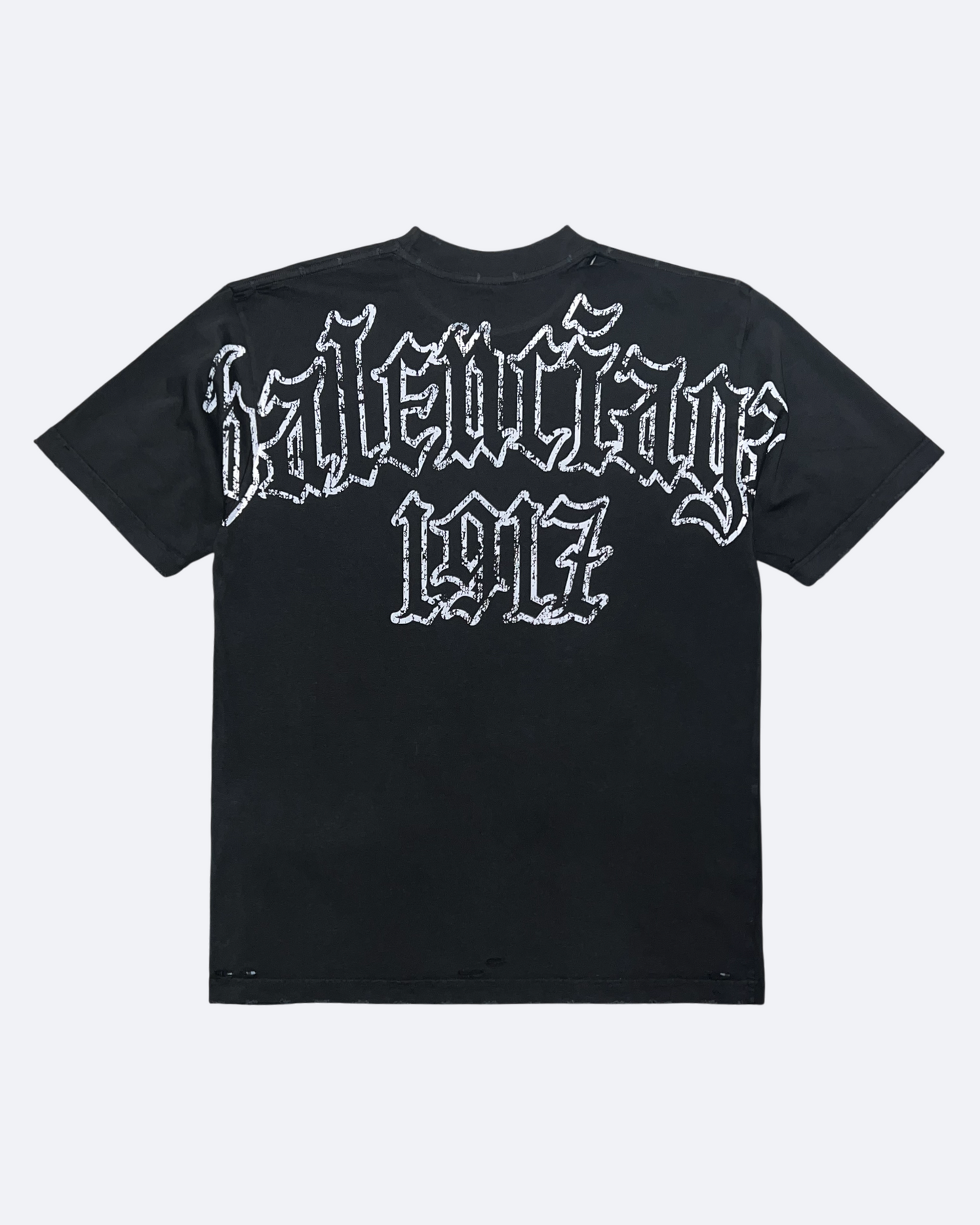 Balenciaga - Metal Back Logo T-Shirt - Washed Black