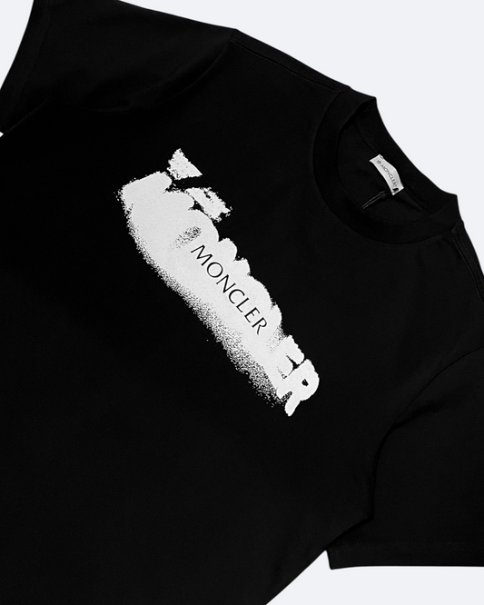 Moncler - Sprayed Logo T-Shirt - Black