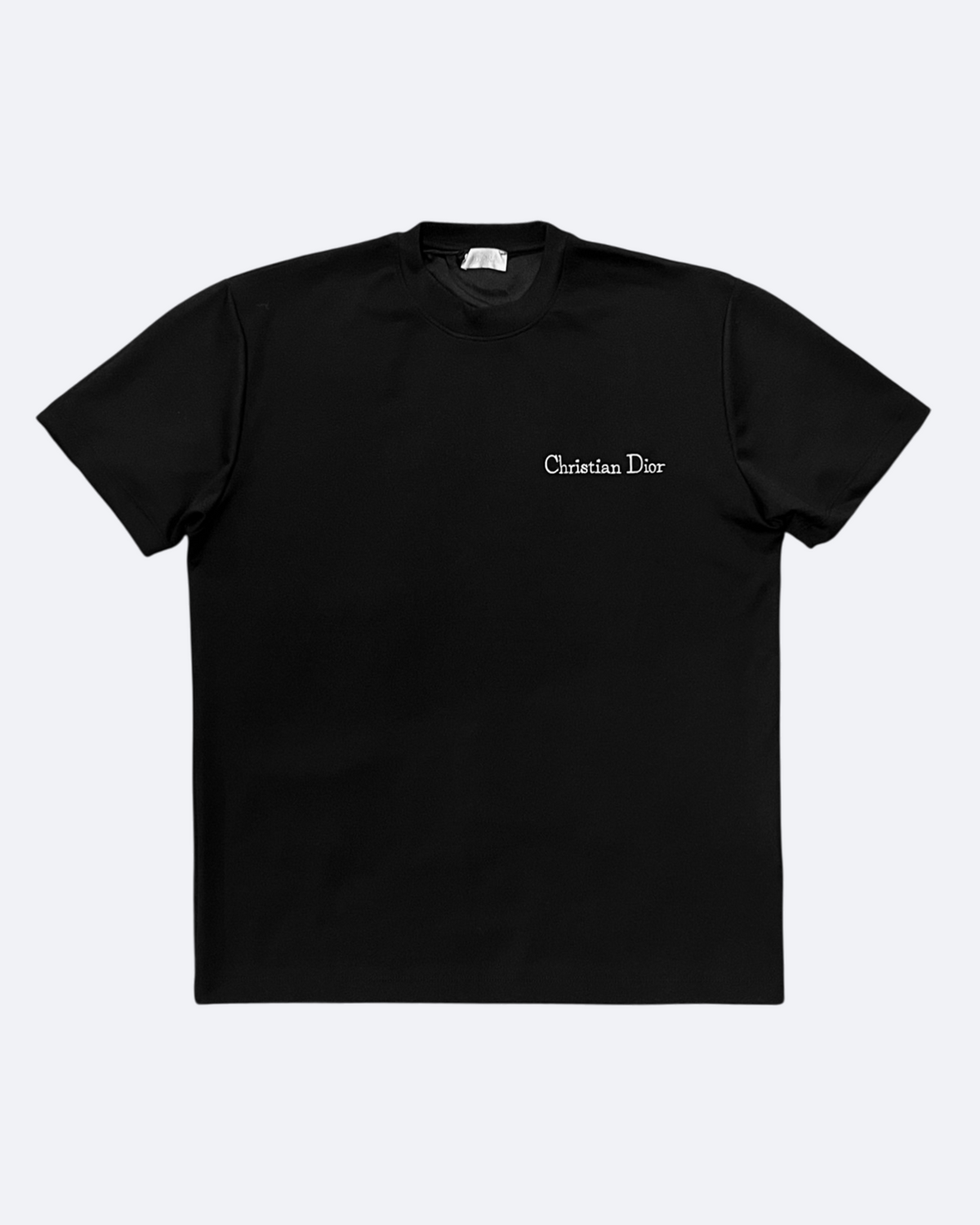 Dior - Script Embroidery T-Shirt - Black