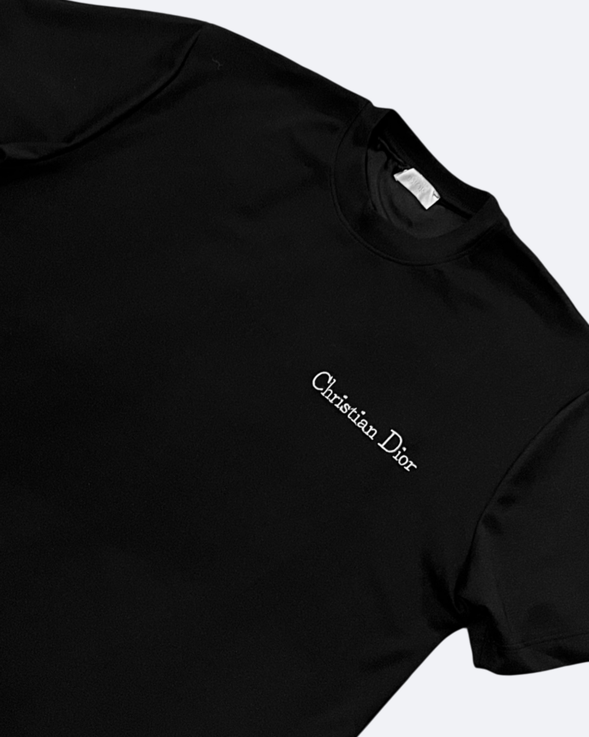Dior - Script Embroidery T-Shirt - Black