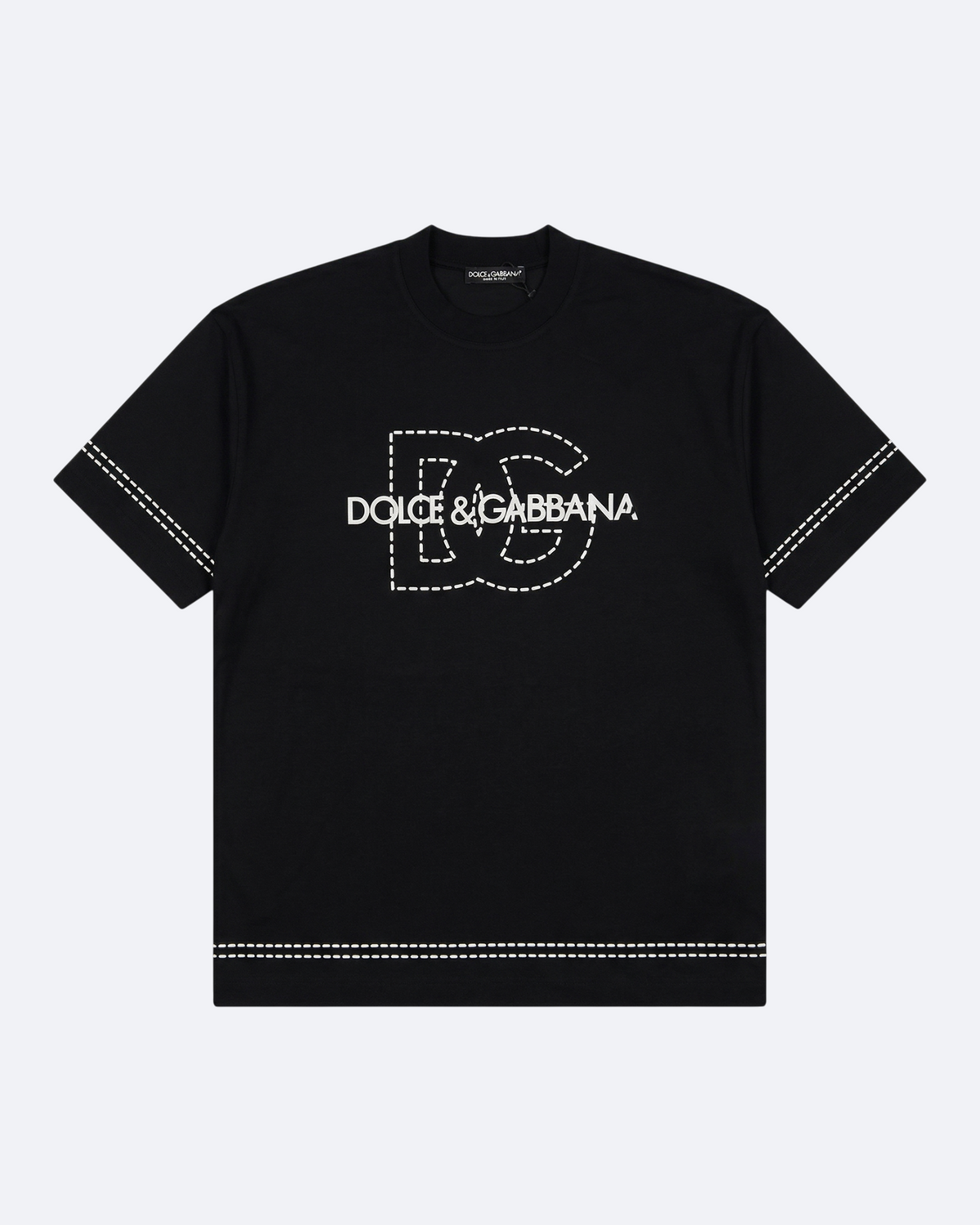 Dolce & Gabbana - Dashed Logo T-Shirt - Black