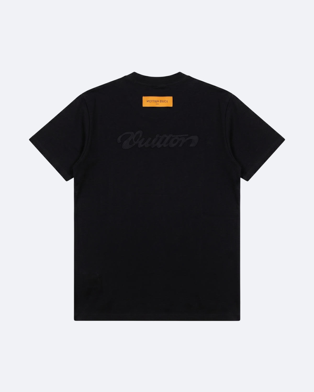 LVTN - Embroidery Cursive Logotype T-Shirt - Black