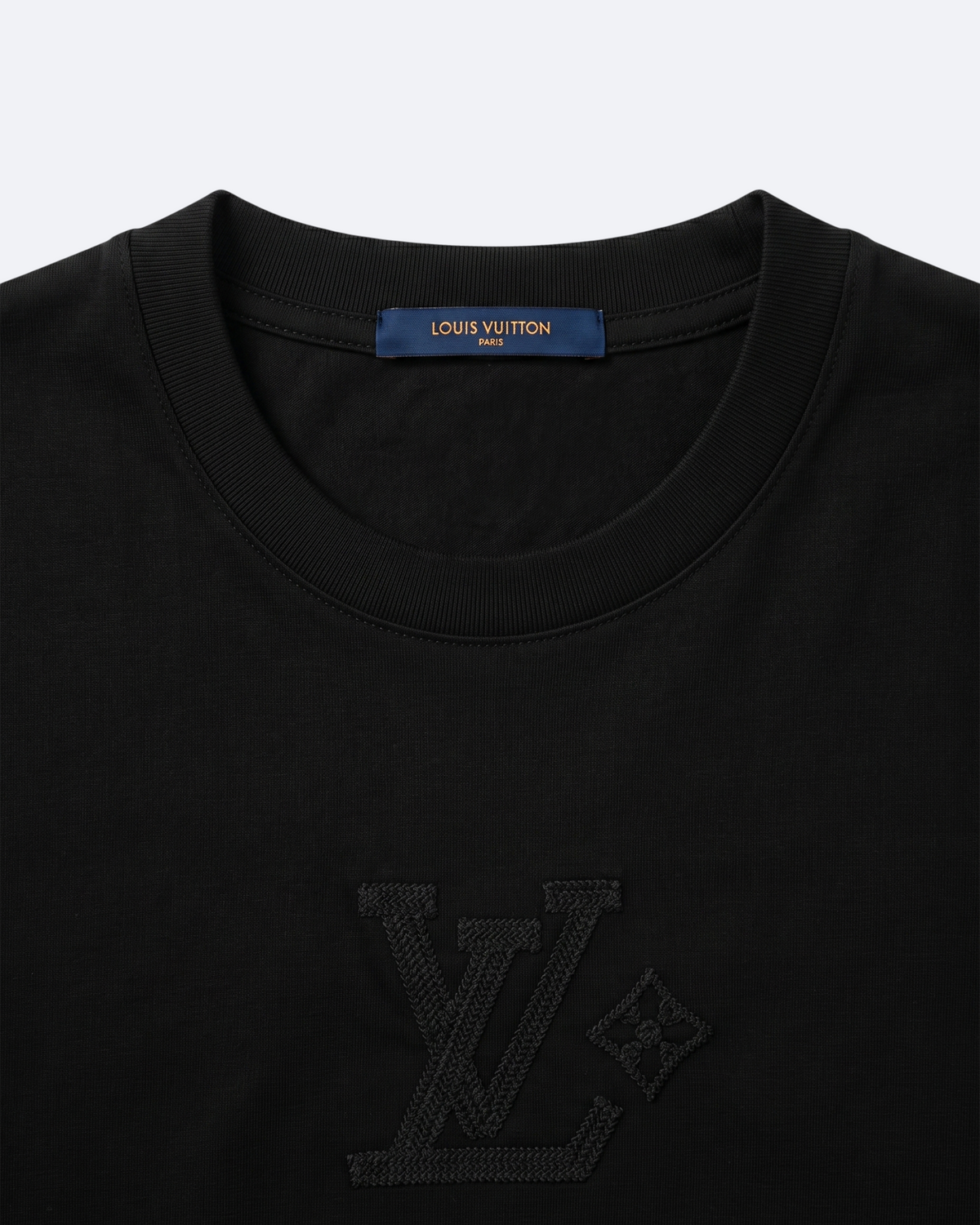 LVTN - Embroidery Cursive Logotype T-Shirt - Black