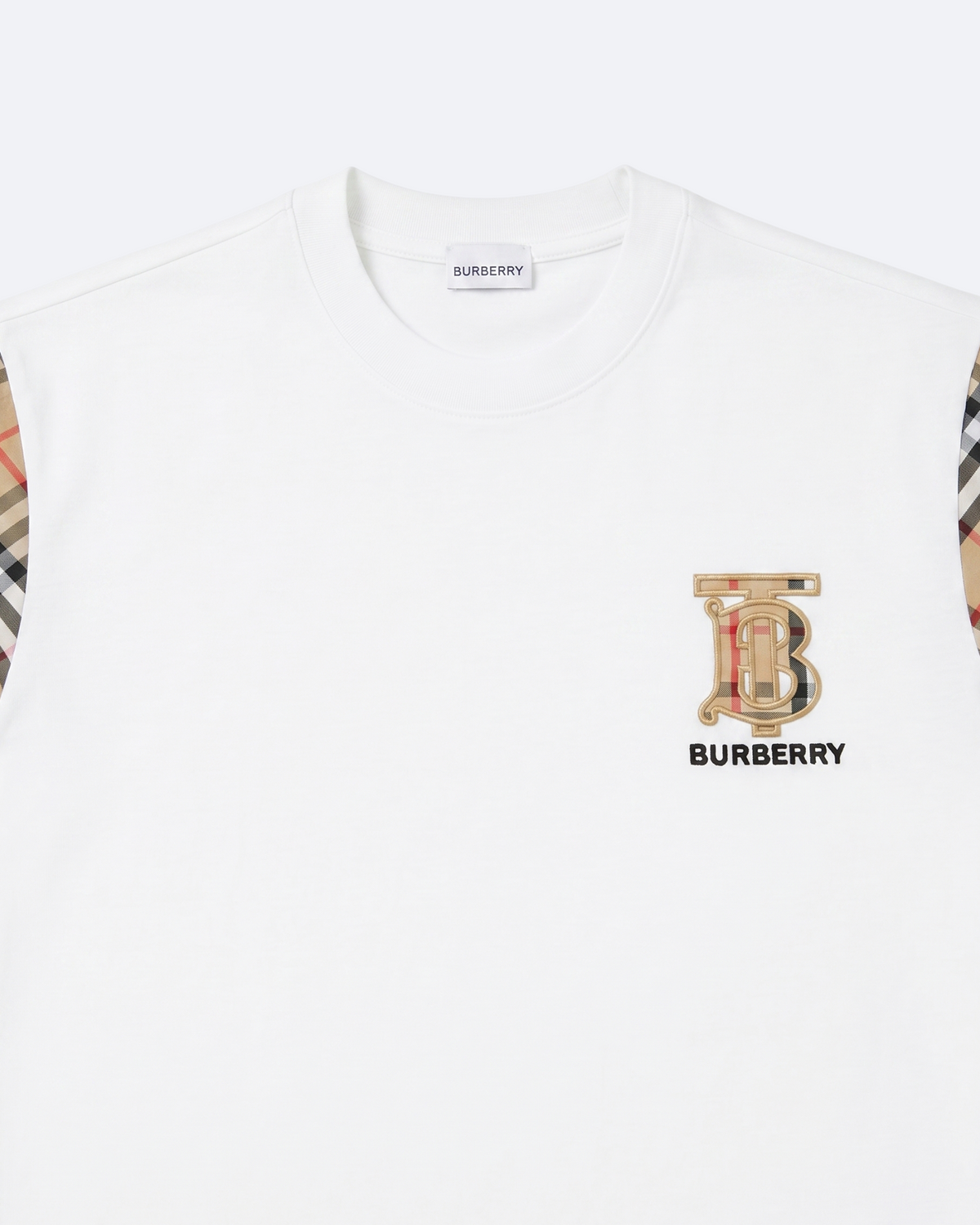 Burberry - Monogram Check T-Shirt - White