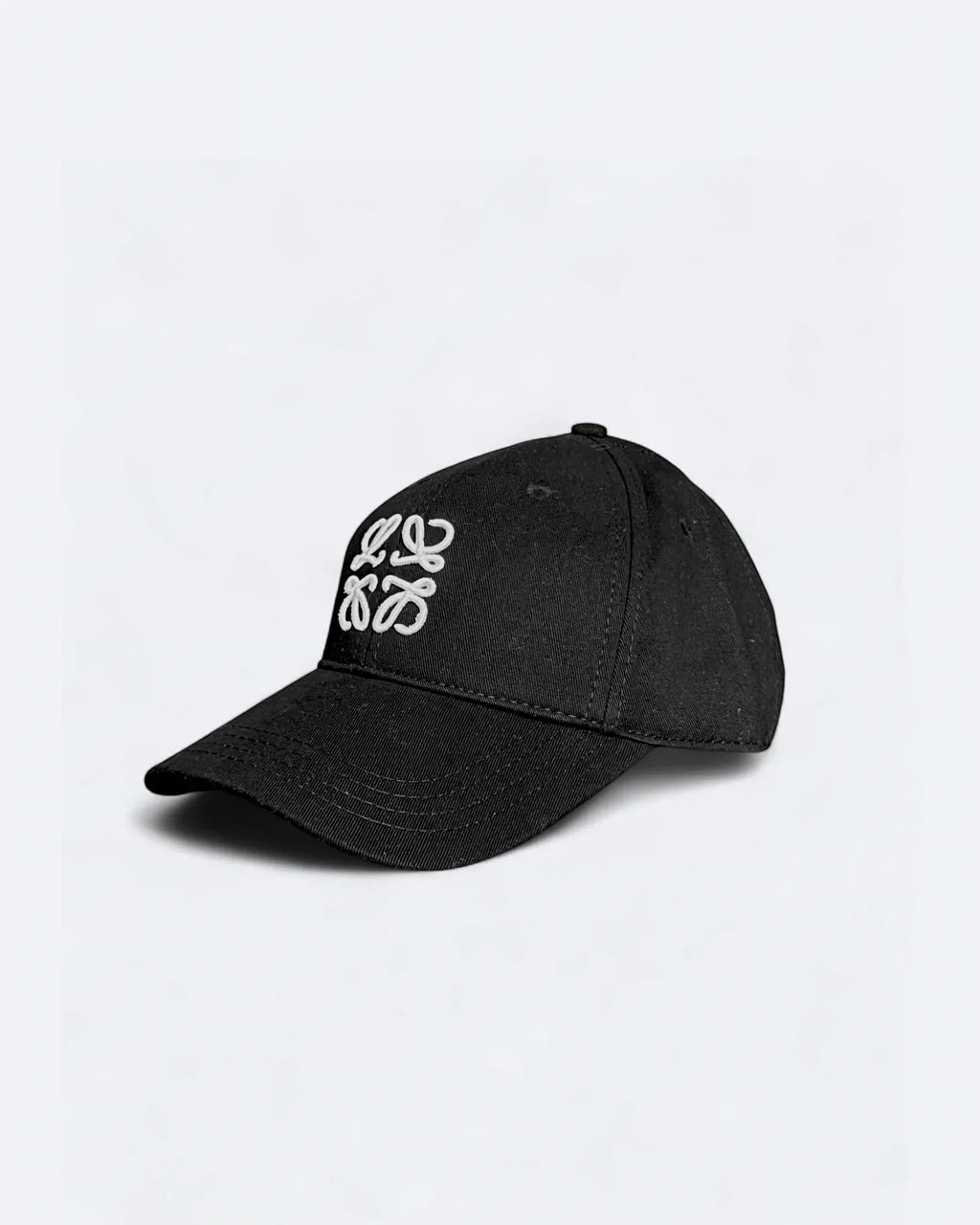 Loewe - White Logo Embroidery Cap - Black