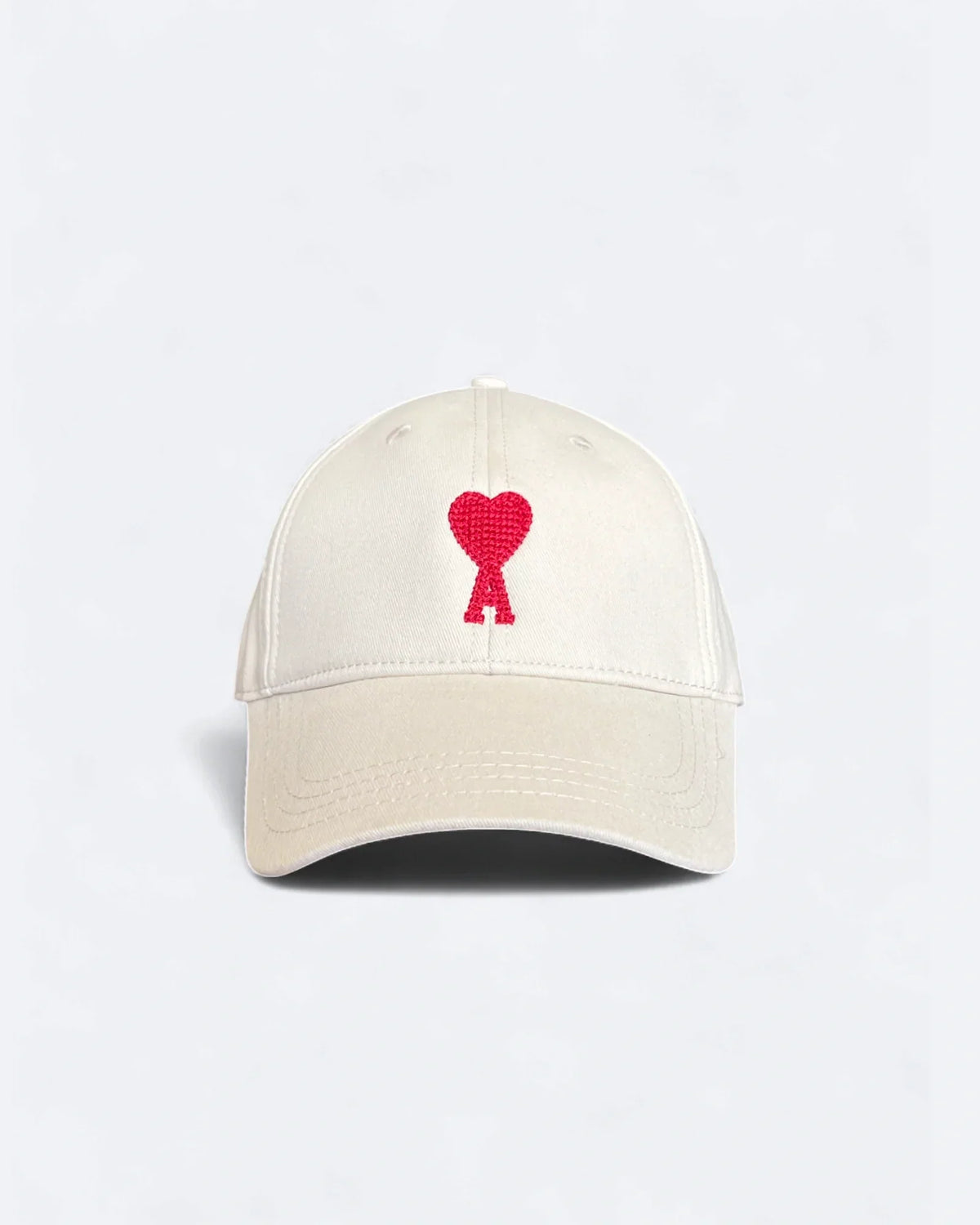 AMI - Logo Embroidery Cap - Cream