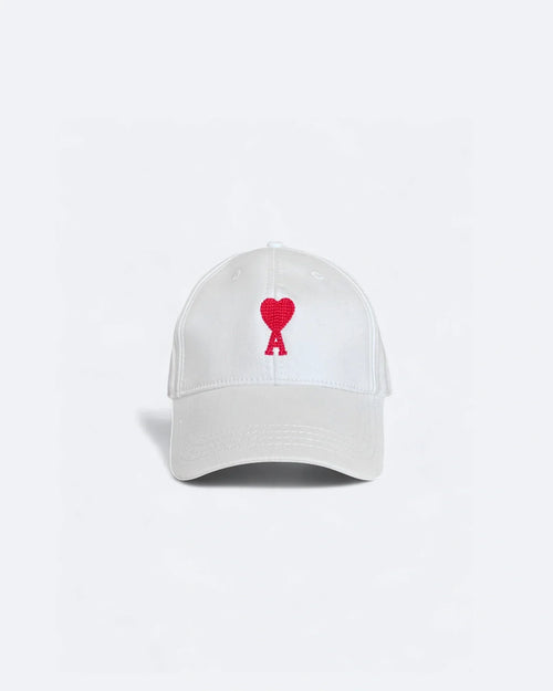 AMI - Logo Embroidery Cap - White