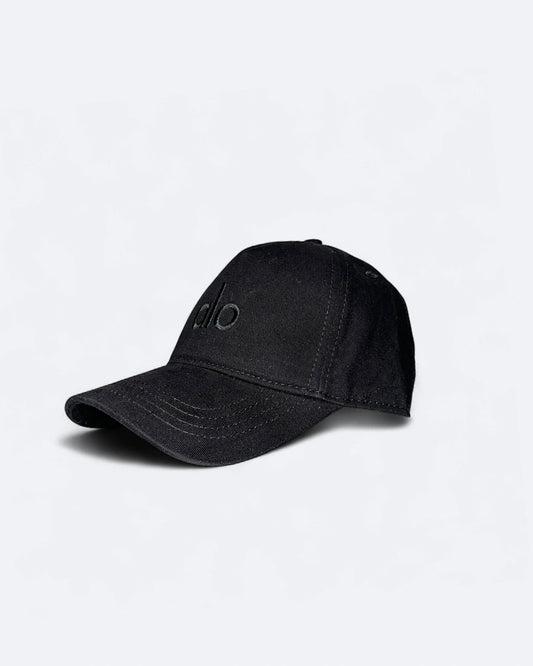 Alo - Black Logo Emroidery Cap - Black