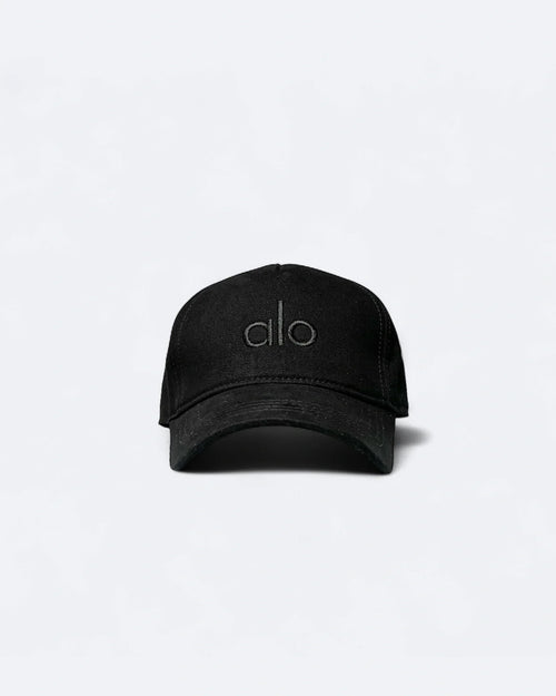 Alo - Black Logo Emroidery Cap - Black