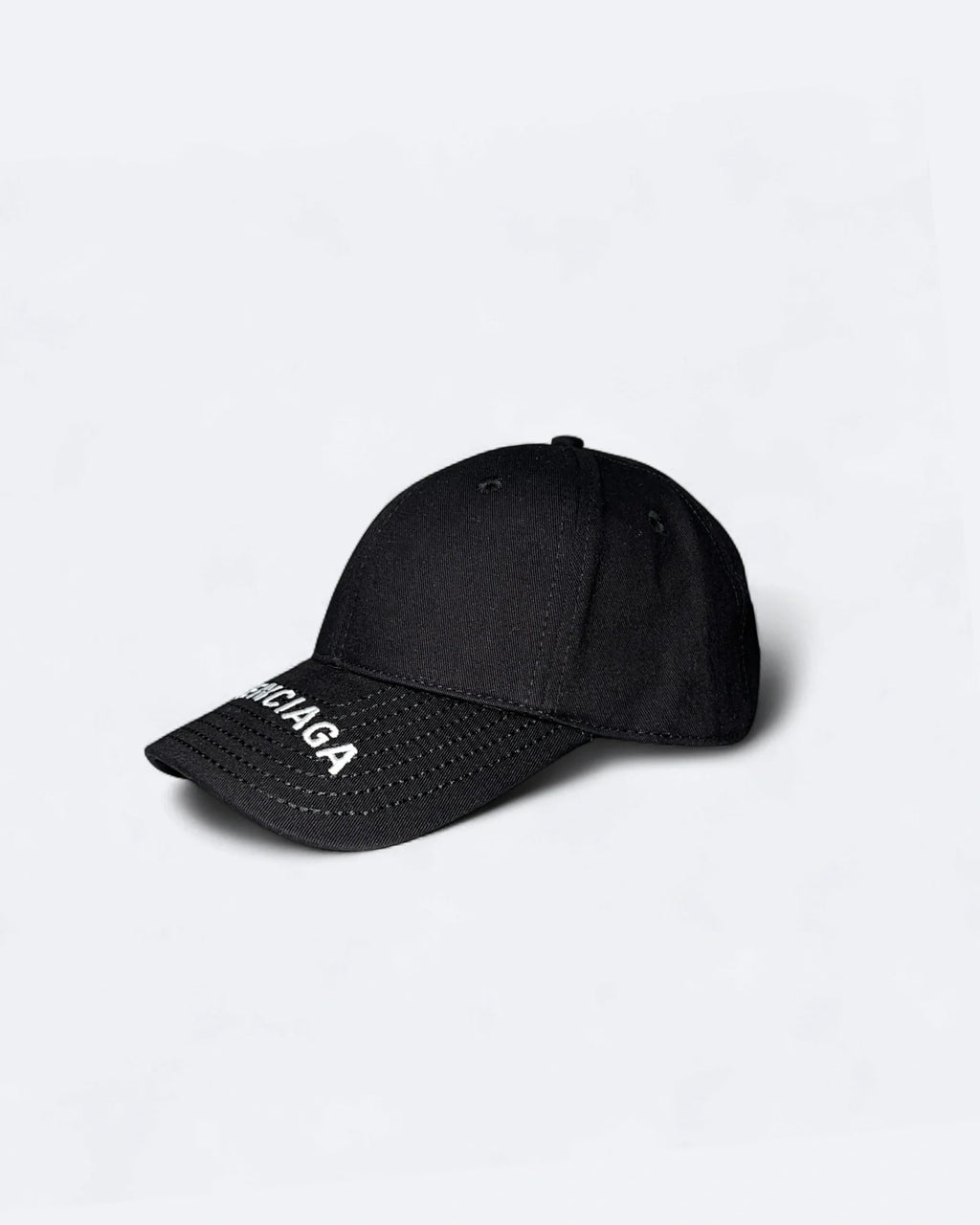 Balenciaga - Visor Logo Embroidery Cap - Black