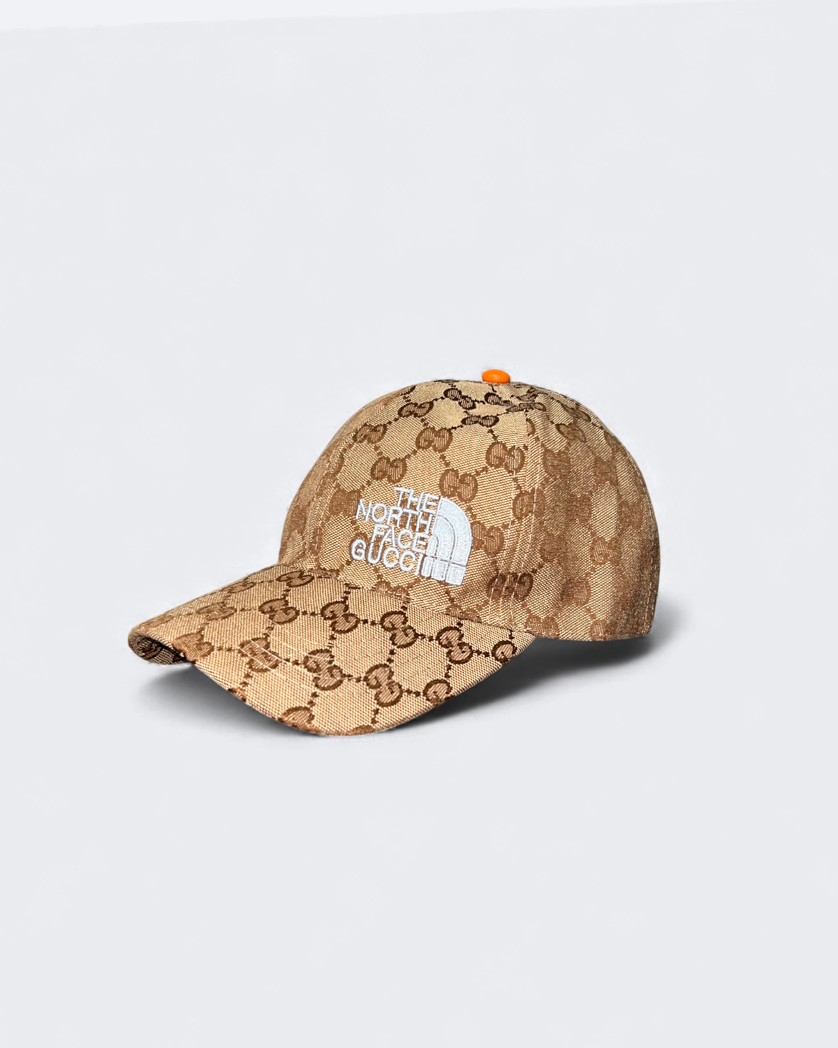 GC x The North Face - GG Pattern Cap - Beige/Orange