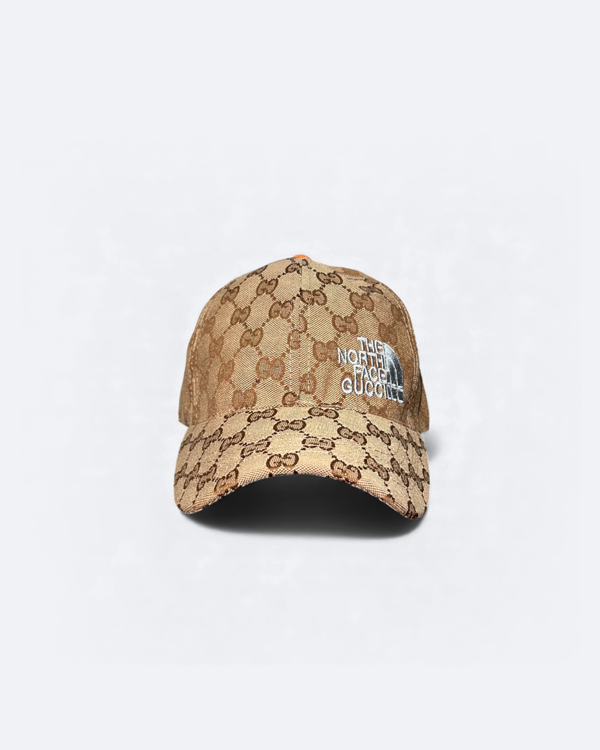 GC x The North Face - GG Pattern Cap - Beige/Orange