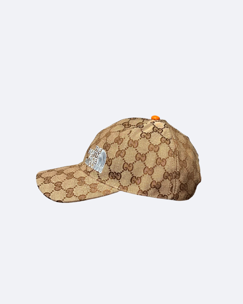 GC x The North Face - GG Pattern Cap - Beige/Orange
