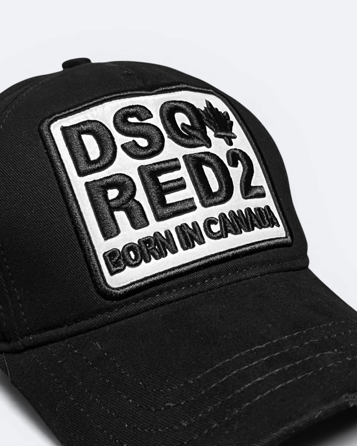 Dsquared2 - Born in Canada White Patch Cap - Black