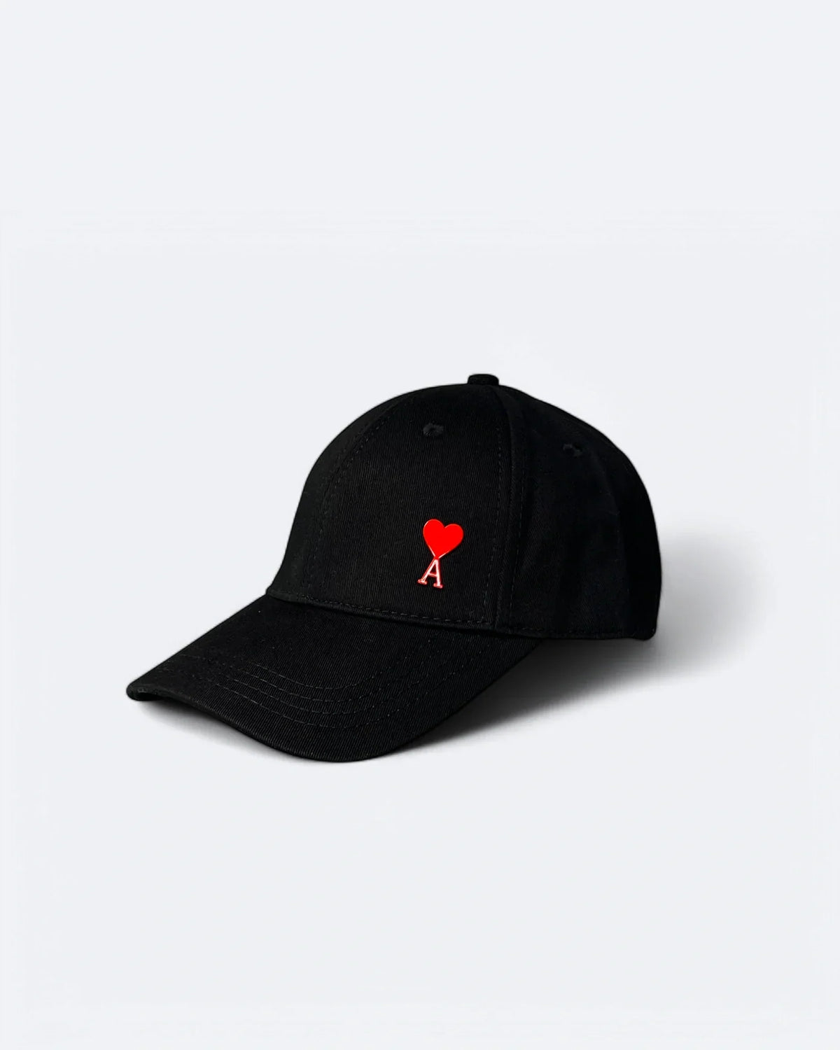 AMI - Red Heart Cap - Black